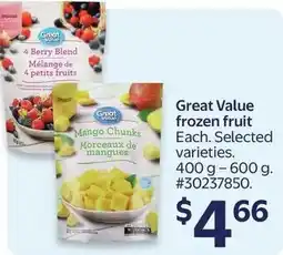 Walmart Great Value frozen fruit offer