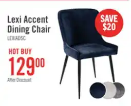 The Brick Lexi Dining Chair with Velvet-Look Fabric, Metal - Blue offer