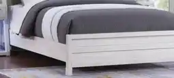 The Brick Haven Panel Bed with Headboard & Frame, White - Queen Size offer