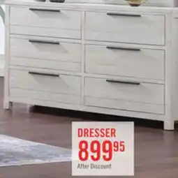 The Brick Haven Bedroom 6-Drawer Dresser, 65W x 39H - White offer