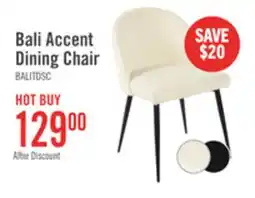 The Brick Bali Dining Chair with Boucle Fabric, Metal - Taupe offer