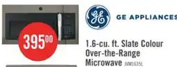 The Brick GE 1.6 Cu. Ft. Over-the-Range Microwave with Programmable Defrost and 300 CFM - Slate - JVM1635SLJC offer
