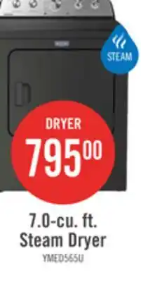 The Brick Maytag 7.0 Cu. Ft. Pet Pro Electric Dryer - Volcano Black - YMED5605RU offer