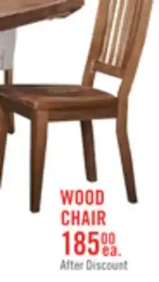 The Brick Cedar Dining Chair, Pine Wood, Slat Back - Brown offer