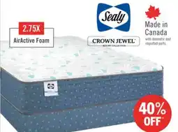 The Brick Sealy Posturepedic Luxury Crown Jewel Resort Cabo Tight Top Queen Mattress offer