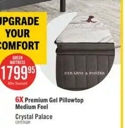 The Brick Stearns & Foster Founders Collection Crystal Palace Pillowtop Queen Mattress offer