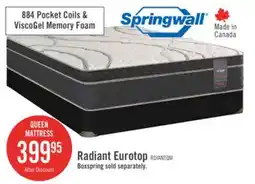 The Brick Springwall Radiant Eurotop Queen Mattress offer