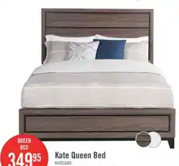 The Brick Kate Panel Bed with Headboard & Frame, Grey/Brown - Queen Size offer