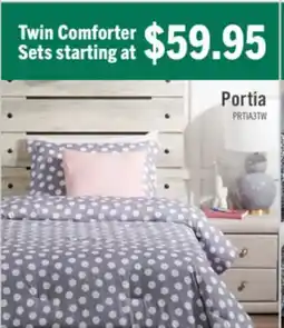 The Brick Portia 3-Piece Twin Comforter Set - Grey offer