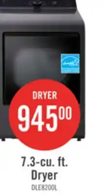 The Brick LG 5.8 Cu. Ft. Smart Top-Load Washer with EasyUnload and 7.3 Cu. Ft. Electric Dryer with AI Sensing offer