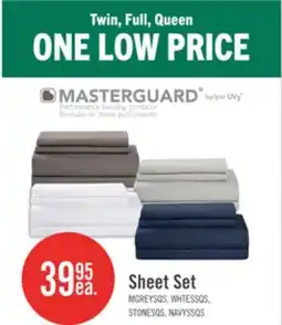The Brick Masterguard Ultra Advanced 4-Piece Queen Sheet Set - Grey offer