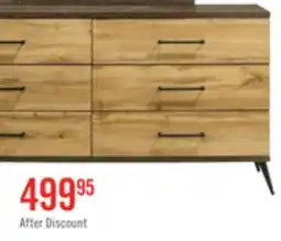 The Brick Silas Bedroom 6-Drawer Dresser, 64W x 33.4H - Rustic Brown offer