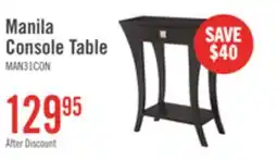 The Brick Manila 19.5 Accent Table with Drawer - Brown offer