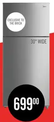 The Brick Midea 18 Cu. Ft. Top-Freezer Refrigerator - MT18DDSCR1RCM offer