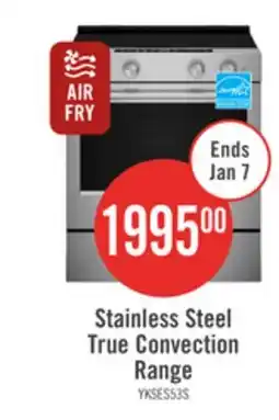 The Brick KitchenAid 30 5.3 Cu. Ft. Electric Range Fingerprint Resistant Stainless Steel - YKSES530SPS offer