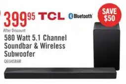 The Brick TCL Q65H 5.1 Channel Soundbar with Wireless Subwoofer offer