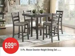 The Brick Mosse 5pc Counter Height Dining Set, Grey offer
