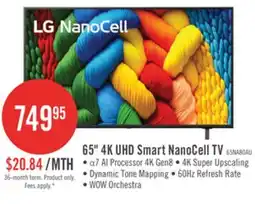 The Brick LG 65 NANO80 LED 4K UHD Smart webOS TV (65NANO80AUA.ACC) - 2025 Model offer