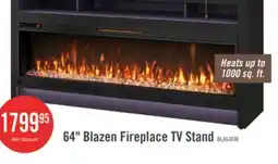 The Brick Blazen 64 Electric Fireplace TV Stand with Storage for TVs up to 70 - Black offer