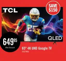 The Brick TCL 65 Q79K QLED 4K UHD Smart Google TV (65Q79K) 2025 Model offer