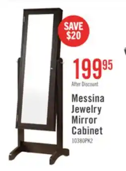 The Brick Messina 19 Jewelry Mirror Cabinet - Espresso offer