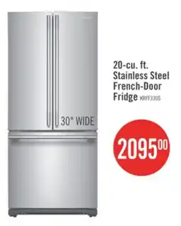 The Brick KitchenAid 20 Cu. Ft. 30 French Door Refrigerator - PrintShield Stainless Steel - KRFF330SPS offer