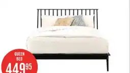 The Brick Milan Platform Bed with Headboard & Frame, Mid-Century Modern, Black - Queen Size offer