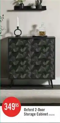 The Brick Oxford 2-Door Storage Cabinet - Black Oak & Dark Grey offer