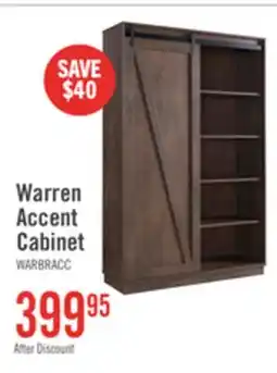 The Brick Warren 47.25 Accent Storage Cabinet with Sliding Barn-style Door - Walnut Oak offer