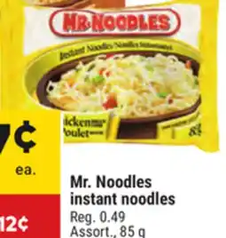 Giant Tiger Mr. Noodles instant noodles offer