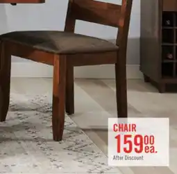 The Brick Plum Dining Chair with Polyester Fabric, Wood, Ladder-Back - Nutmeg Brown offer