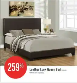 The Brick Queen Size Dark Brown Leather-look Bed offer