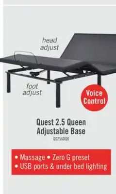 The Brick Quest 2.5 Queen Adjustable Base offer