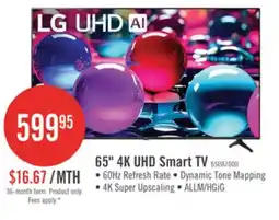 The Brick LG 65 UA7000 4K UHD Smart webOS TV (65UA7000PUB.ACC) 2025 Model offer
