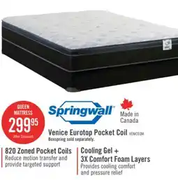 The Brick Springwall Venice Eurotop Queen Mattress offer