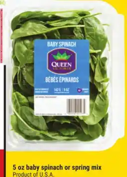 Giant Tiger 5 oz baby spinach offer