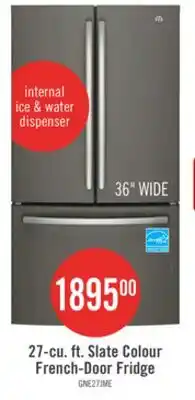 The Brick GE 36 27 Cu. Ft. French-Door Refrigerator - Slate - GNE27JMMES offer