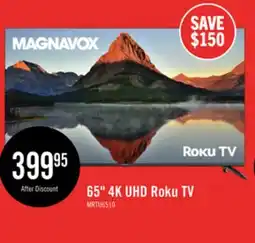 The Brick Magnavox 65 4K Ultra HD Roku Smart TV offer