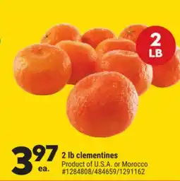 Giant Tiger 2 lb clementines offer