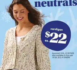 Giant Tiger cardigan offer