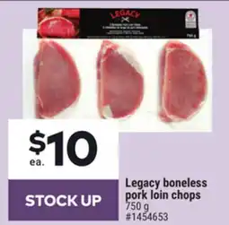 Giant Tiger Legacy boneless pork loin chops offer