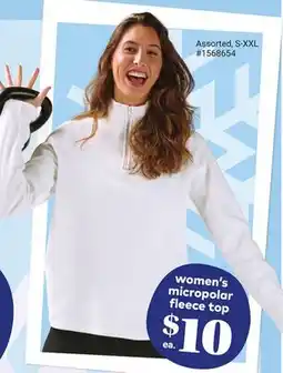 Giant Tiger women's micropolar fleece top offer