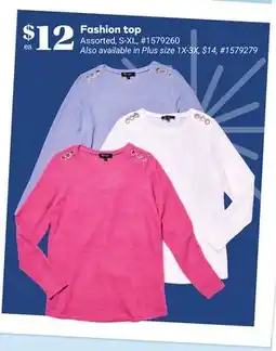 Giant Tiger Fashion top offer