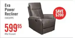 The Brick Eva 29.5 Faux Suede Power Reclining Chair - Dark Grey offer