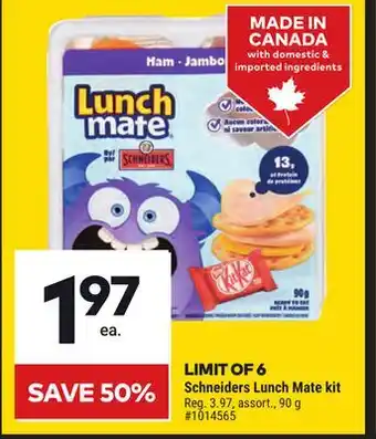 Giant Tiger Schneiders Lunch Mate kit offer
