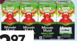 Giant Tiger Dole fruit cups or Minute Maid drink boxes offer