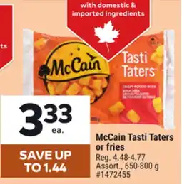 Giant Tiger McCain Tasti Taters or fries offer