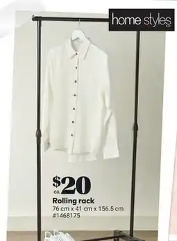 Giant Tiger Rolling rack offer