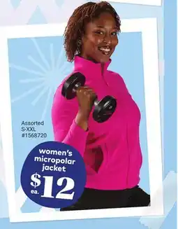 Giant Tiger women's micropolar jacket offer