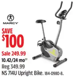 Canadian Tire Marcy NS 714U Upright Bike offer